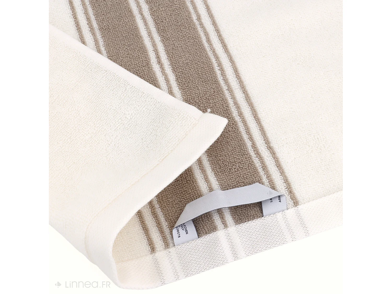 Lot de 2 serviettes invité 33x50 cm coton RIBBON II beige