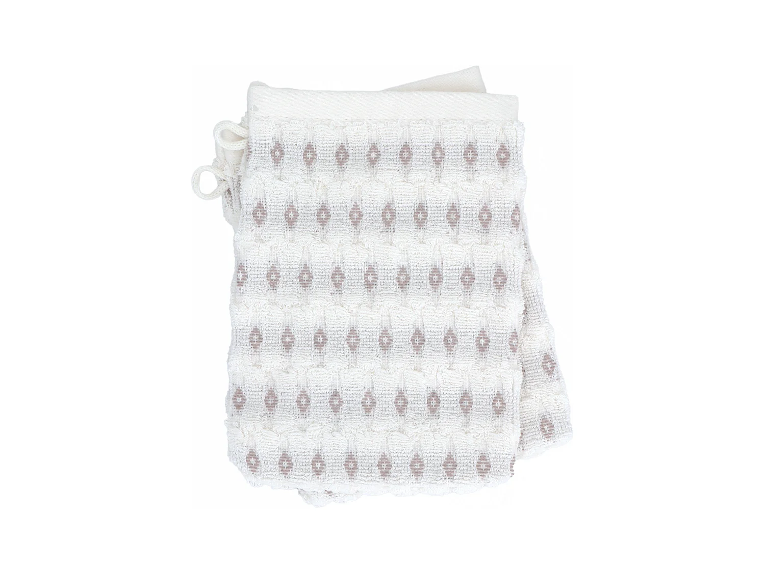 Lot de 2 gants de toilette 16x21 cm coton ESSENTIAL rose