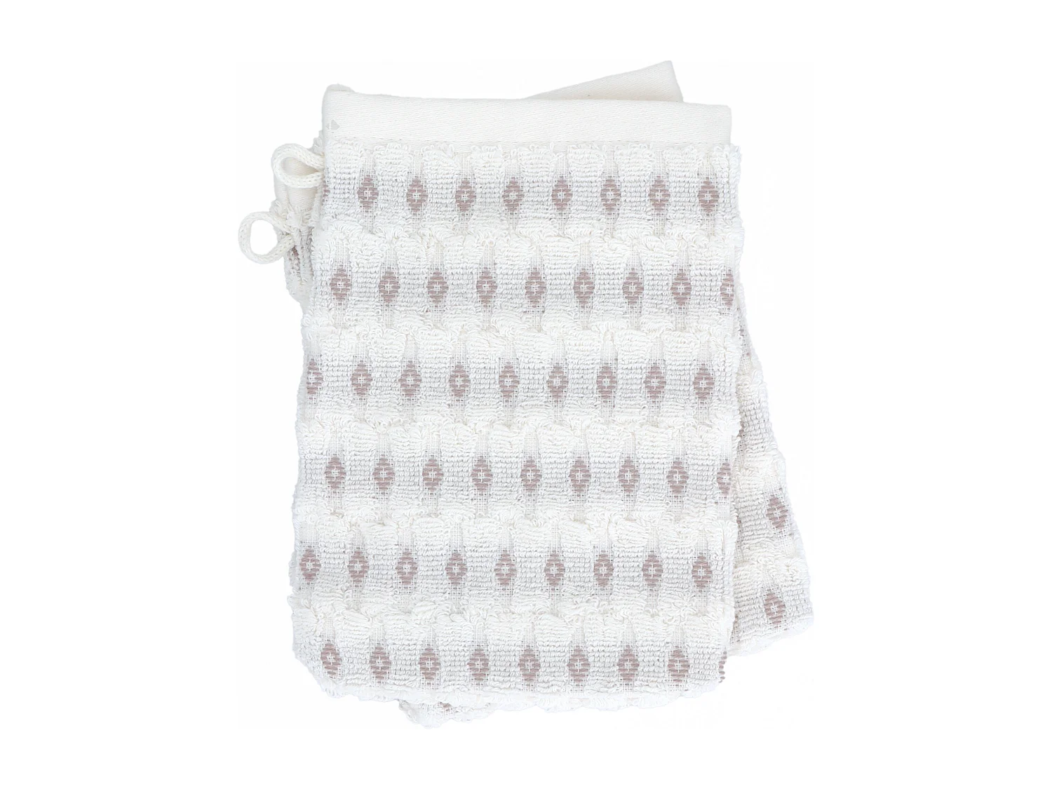 Lot de 2 gants de toilette 16x21 cm coton ESSENTIAL rose