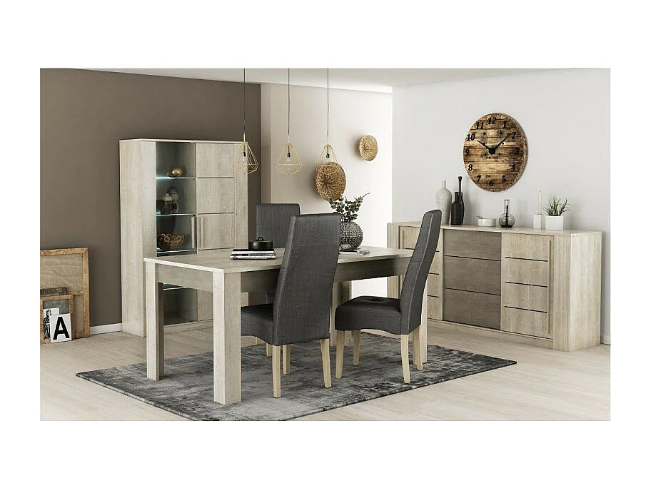 Table à manger 170/230 x 90 cm extensible Cannes