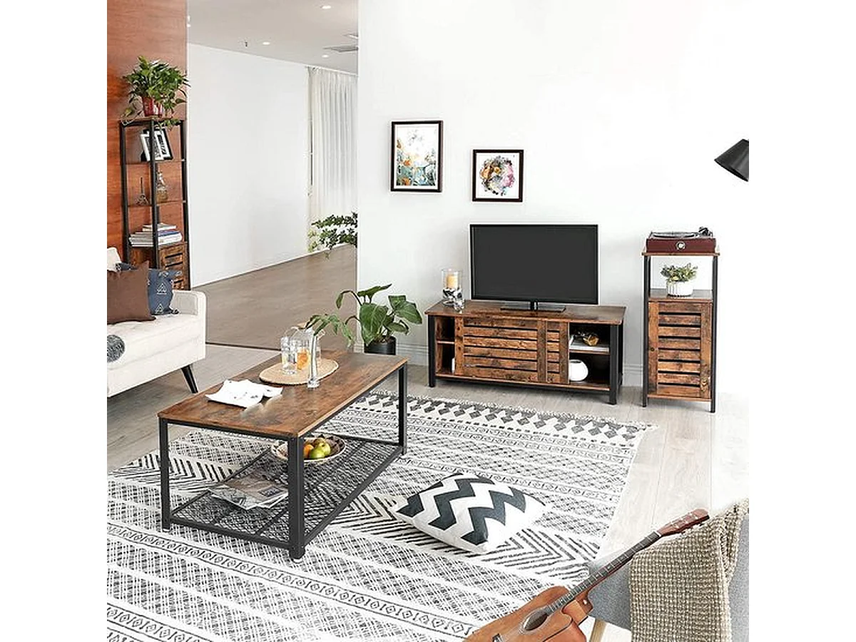 Colonne de salle de bain 1 porte 3 niveaux - Naturel fonce