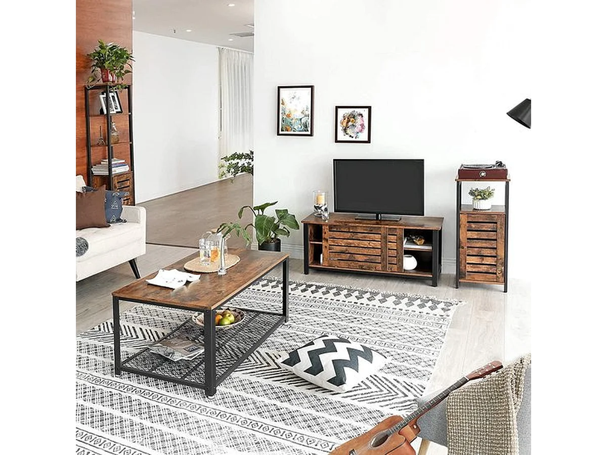 Colonne de salle de bain 1 porte 3 niveaux - Naturel fonce