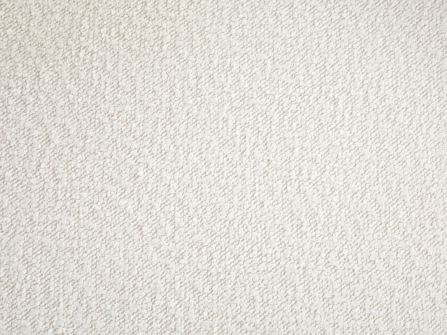 Sessel rund - Bouclé-Stoff - Weiß - RUOTO