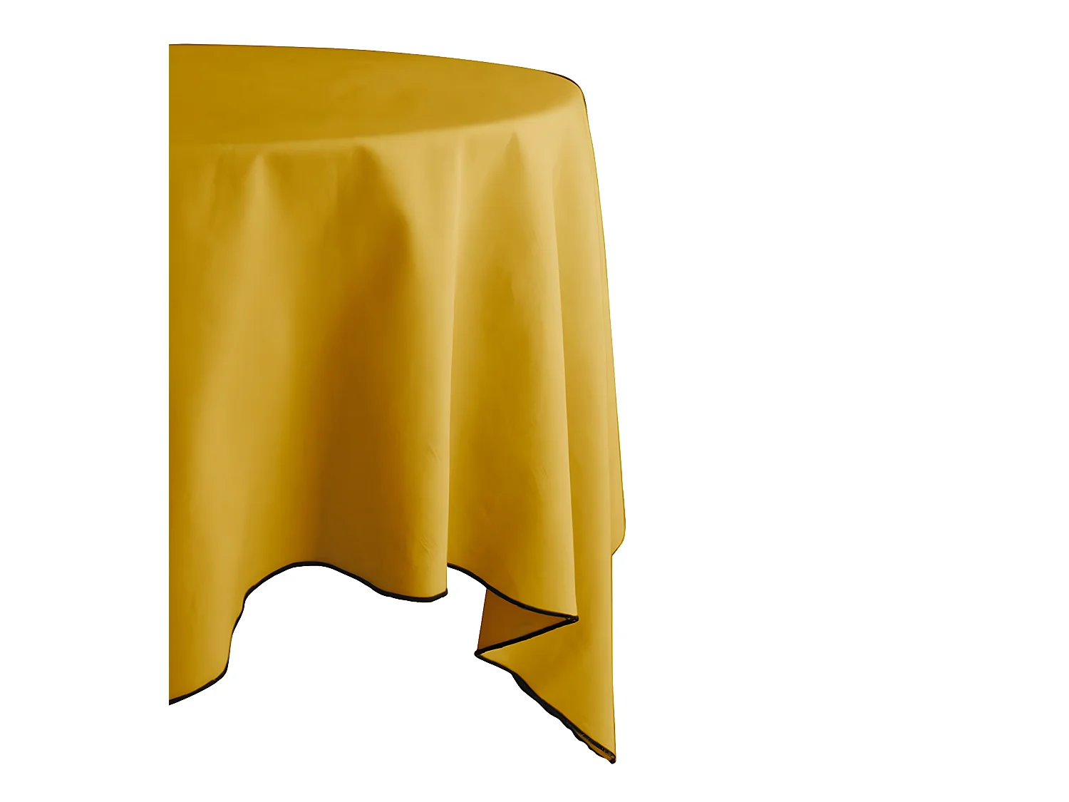 Nappe en coton teint lavé - CURRY - 160 x 200 cm