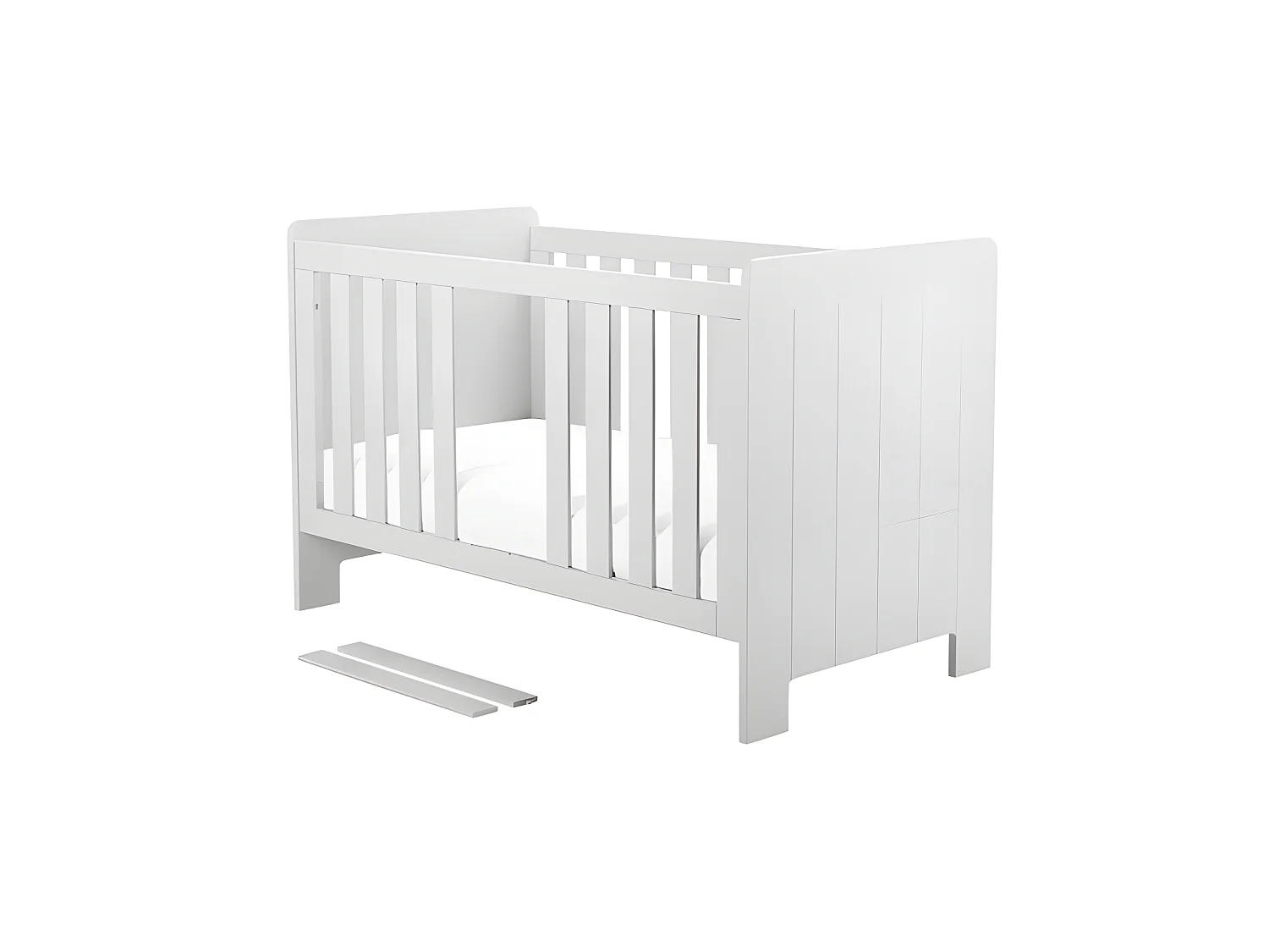 Lit bébé évolutif Calmo Blanc