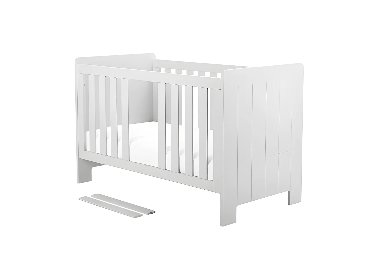 Lit bébé évolutif Calmo Blanc