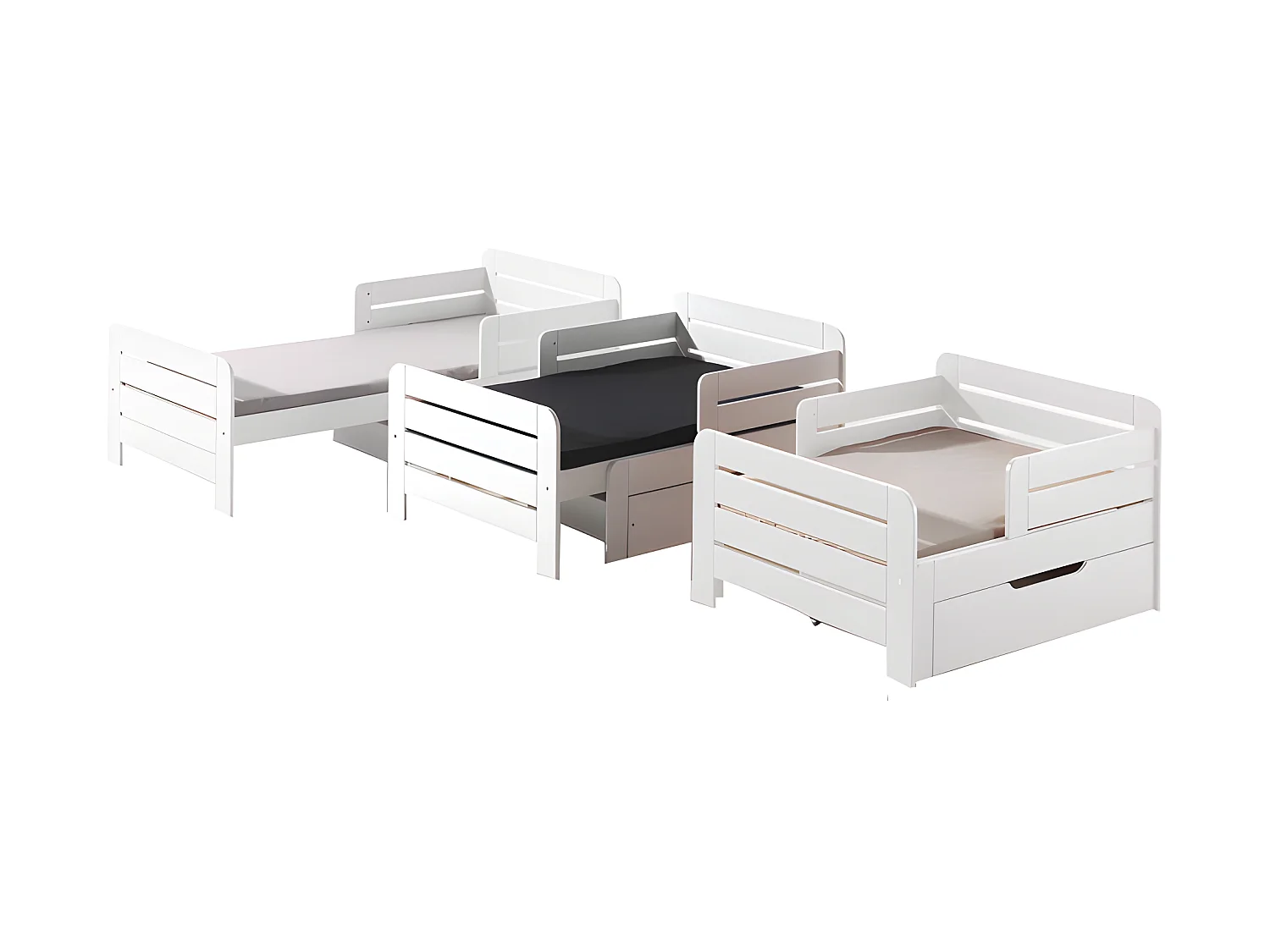 Lit Évolutif "Jumper" 90x200cm Blanc