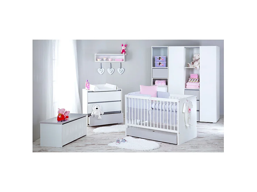 Lit bébé évolutif LittleSky by Klups Dalia - Blanc