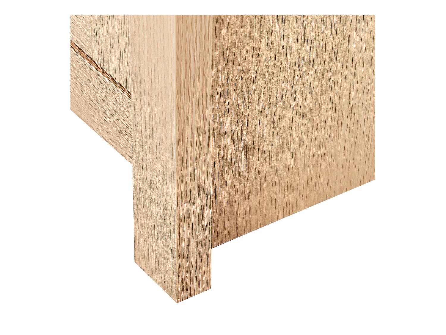 Halbhoher Wohnzimmerschrank Holzoptik mit 2 Türen 3 Schubladen Klassisch Lansin