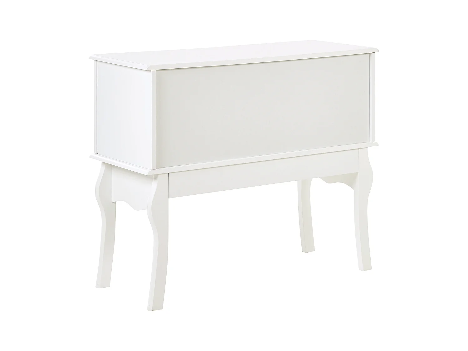 Konsolentisch weiß 91x75x35 cm mit 3 Schubladen edel rustikal Landhausstil Lamar