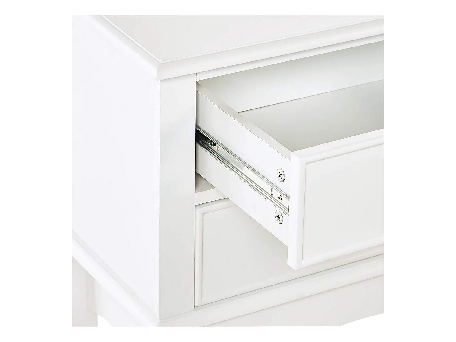 Konsolentisch weiß 91x75x35 cm mit 3 Schubladen edel rustikal Landhausstil Lamar