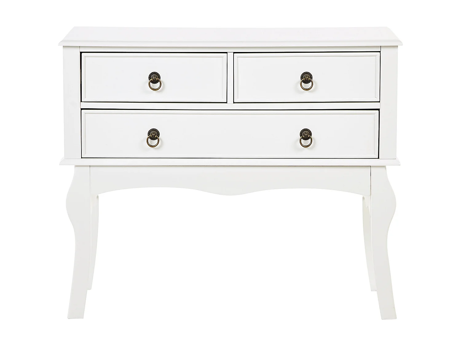 Console blanche à 3 tiroirs LAMAR