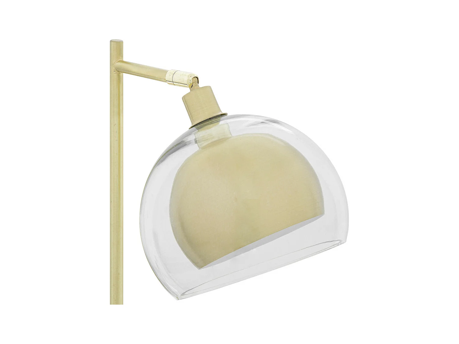 Lampe à poser en métal Doré et Verre H 48 cm