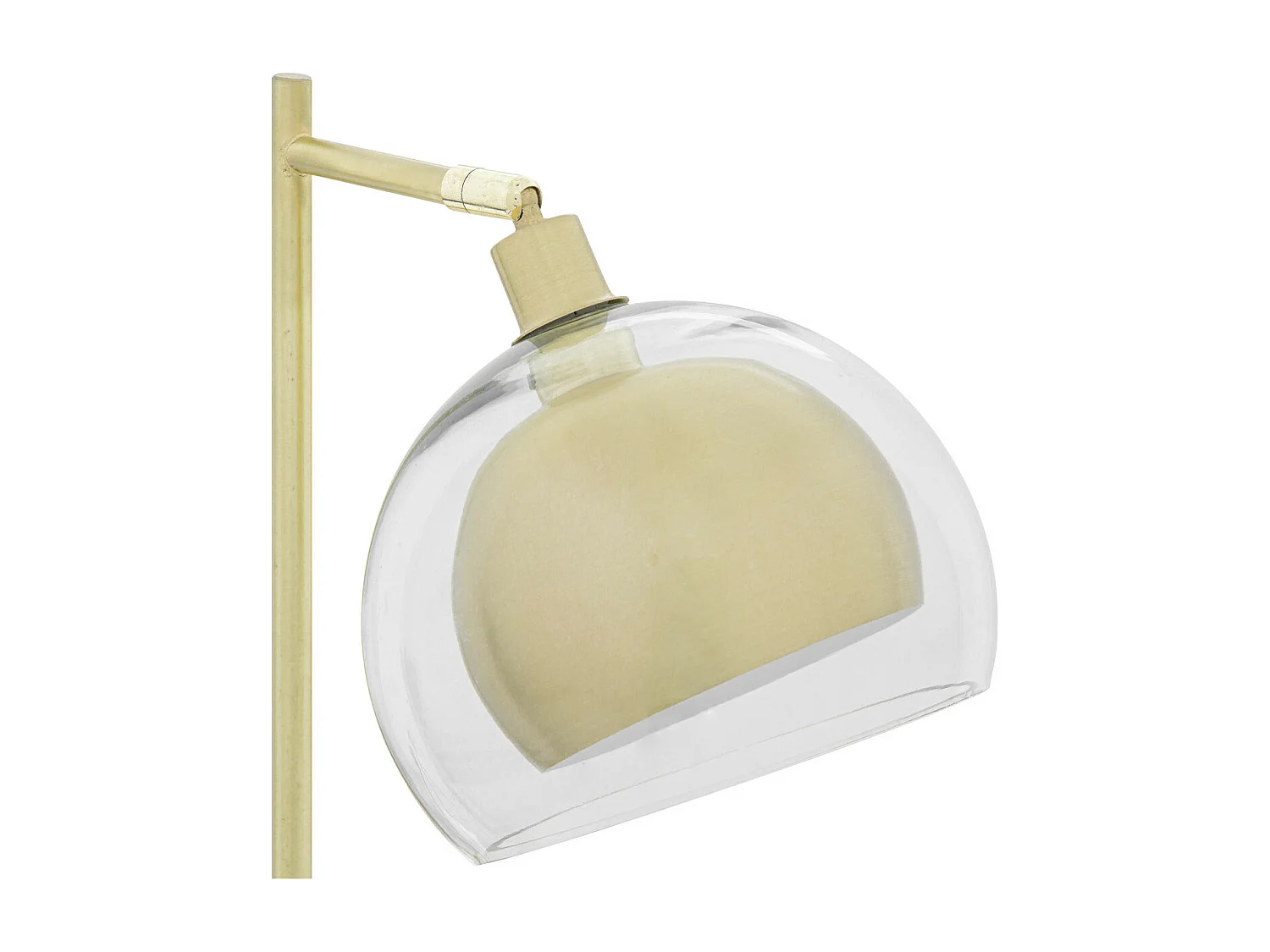 Lampe à poser en métal Doré et Verre H 48 cm