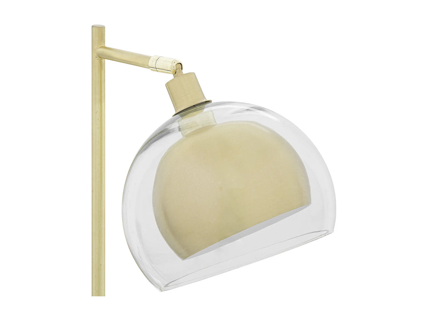 Lampe à poser en métal Doré et Verre H 48 cm