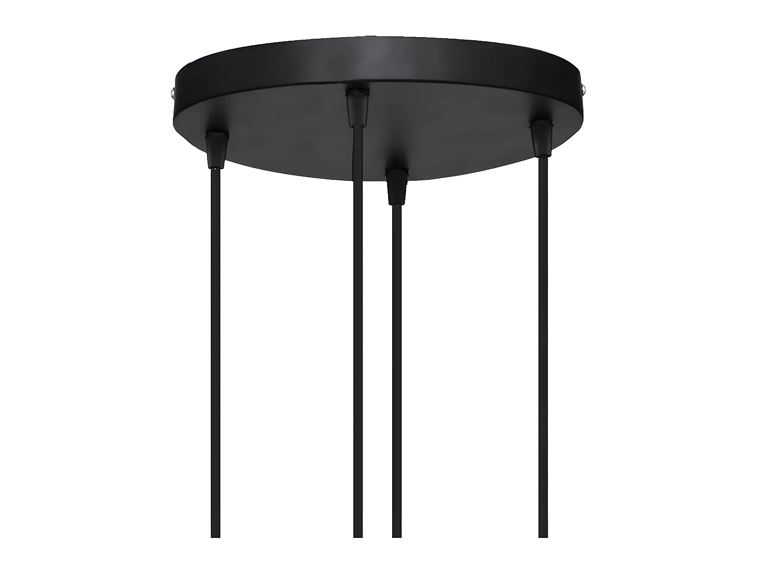 Luminaire Suspension 4 Lampes en métal et verre H 80 cm