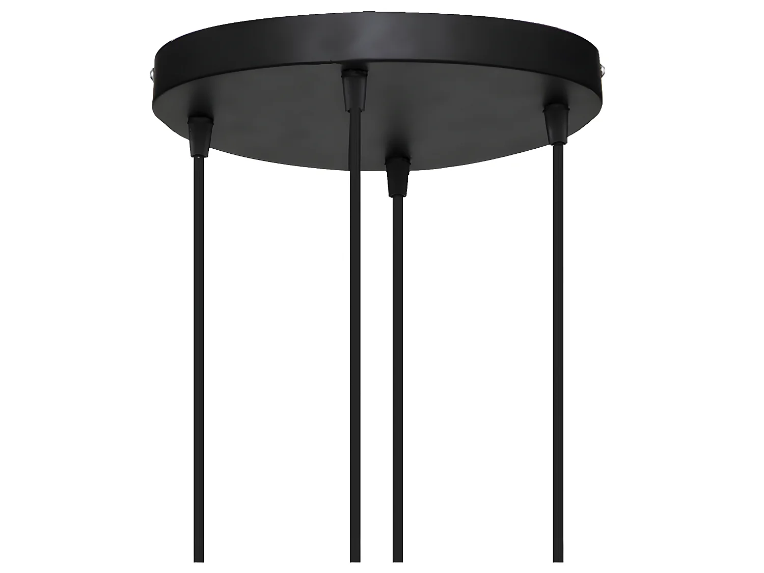 Luminaire Suspension 4 Lampes en métal et verre H 80 cm