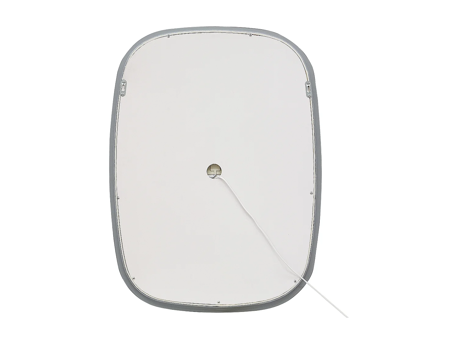 Modern Ovaler LED Wandspiegel Badezimmer Schlafzimmer ø 78 cm Silber Bergerac