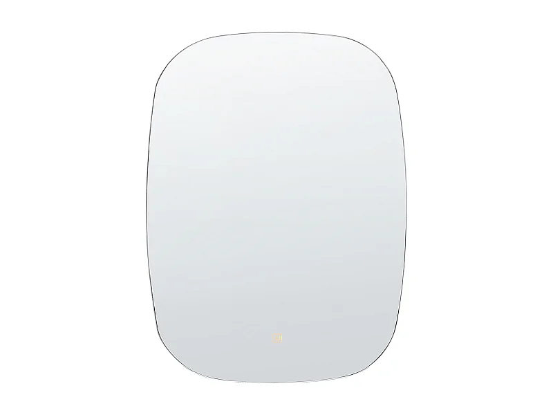 Specchio da bagno con luce LED BERGERAC 58 cm 78 cm Argento