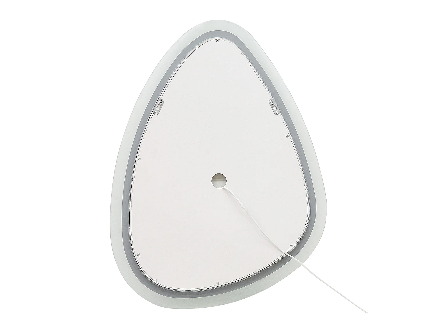Espejo LED de baño BETHUNE 58 cm 78 cm Plateado