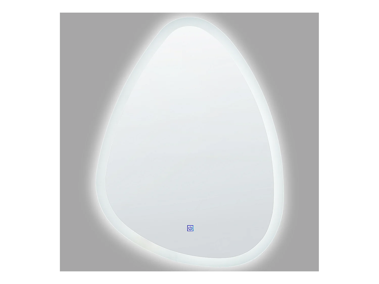 Espejo LED de baño BETHUNE 58 cm 78 cm Plateado