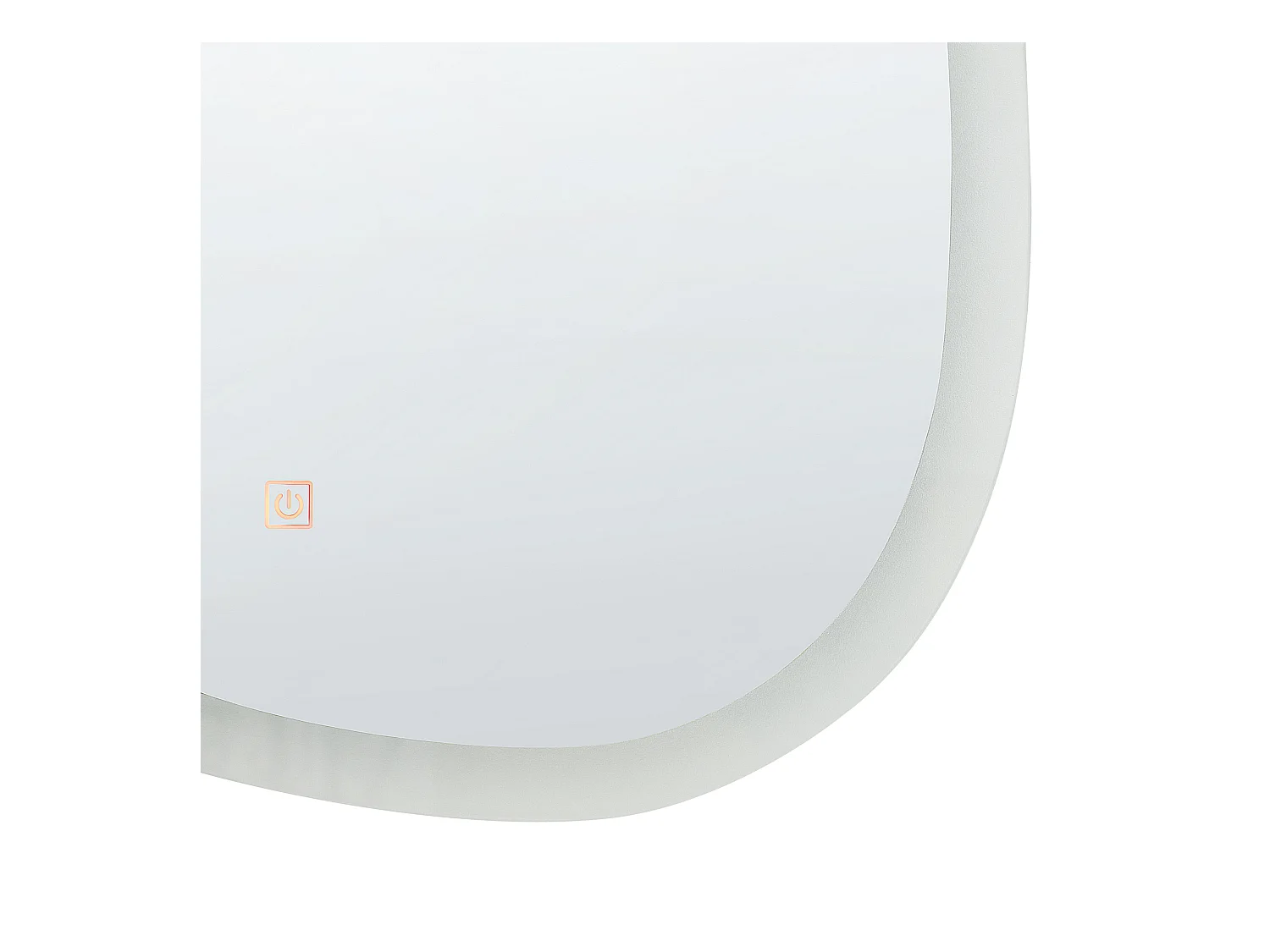 Espejo LED de baño BETHUNE 58 cm 78 cm Plateado