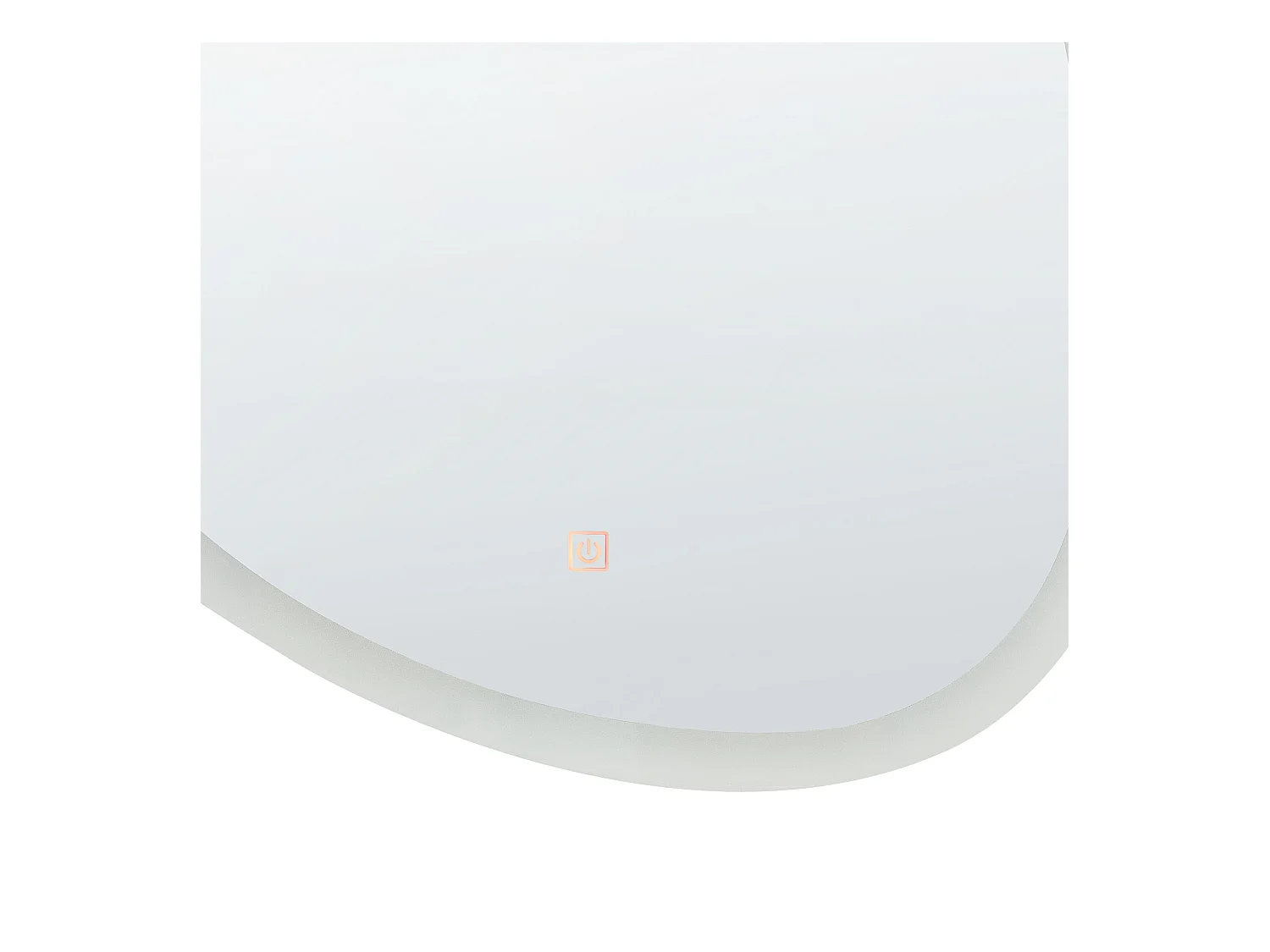 Specchio da bagno con luce LED BETHUNE 58 cm 78 cm Argento