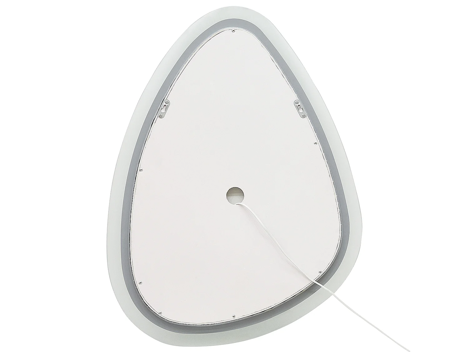 Miroir de salle de bain LED BETHUNE 58 cm 78 cm Argenté