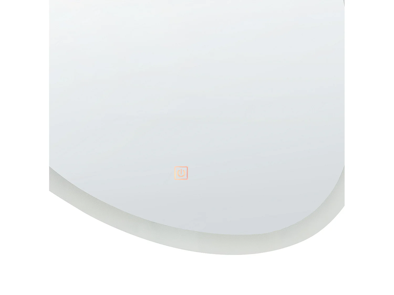 Miroir de salle de bain LED BETHUNE 58 cm 78 cm Argenté