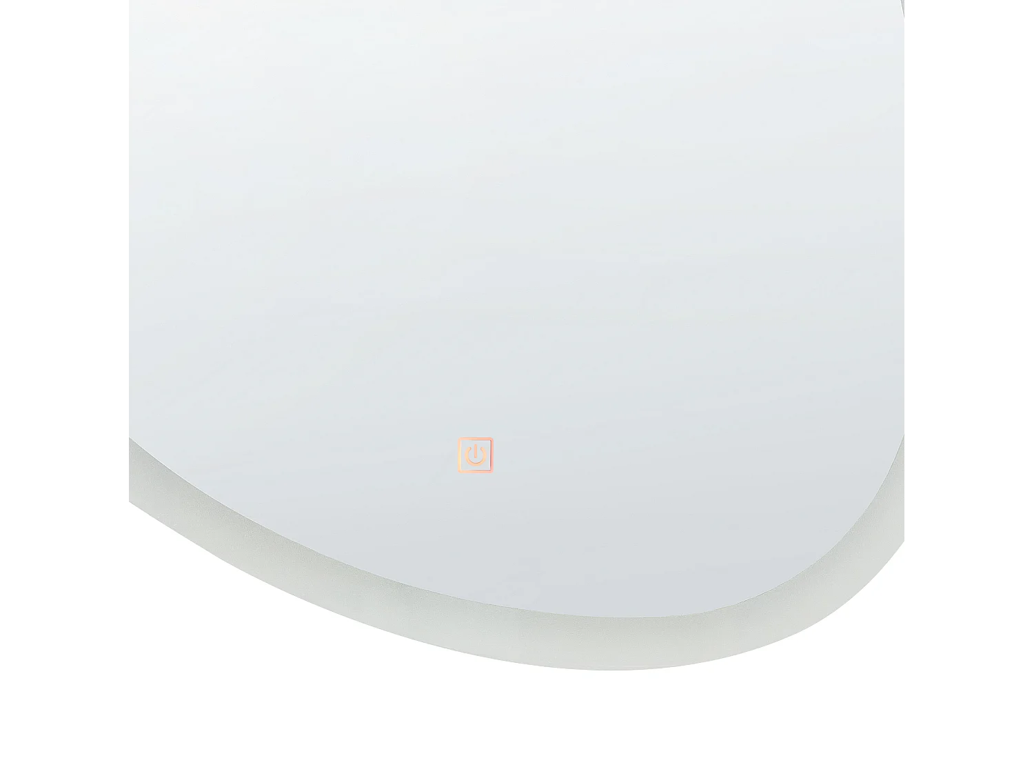 LED badkamerspiegel BETHUNE 58 cm 78 cm Zilver