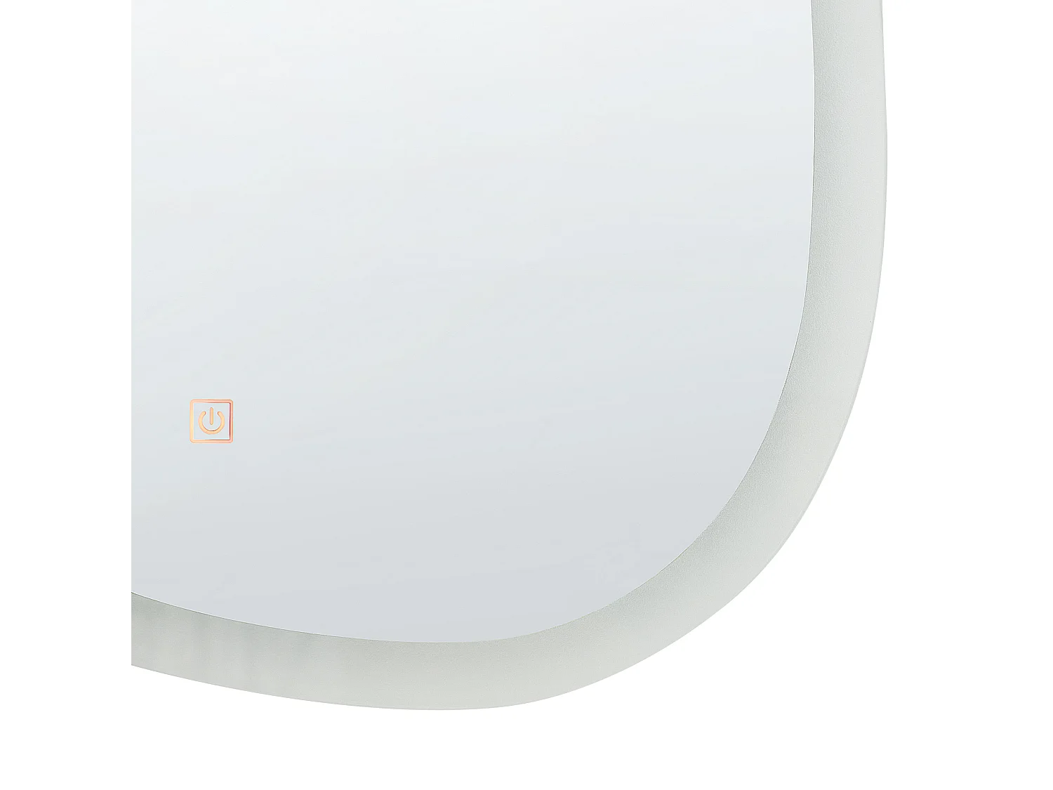 LED badkamerspiegel BETHUNE 58 cm 78 cm Zilver