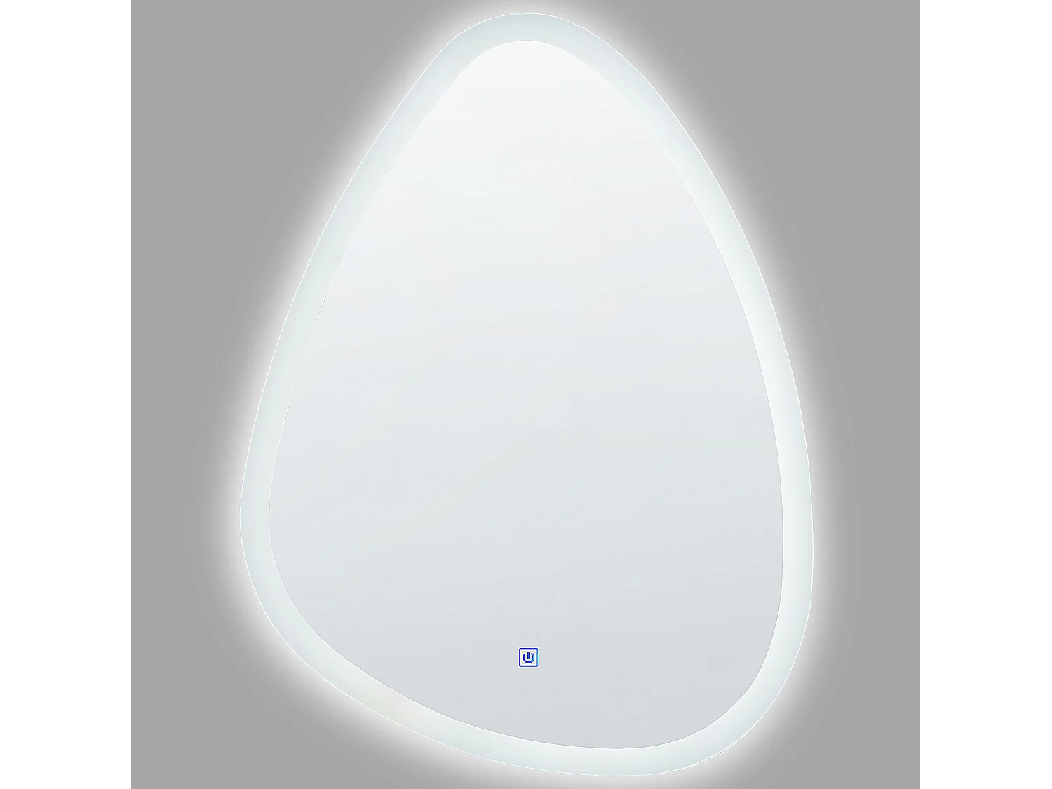 Modern LED Wandspiegel Badezimmer Schlafzimmer ø 78 cm Silber Bethune