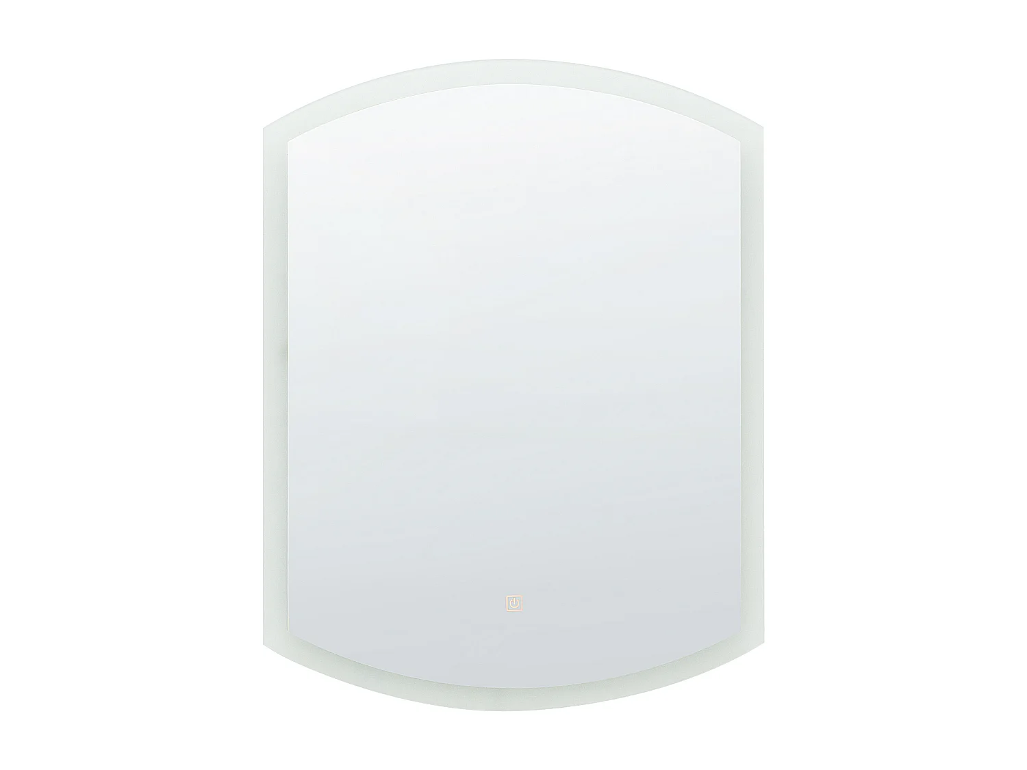 Miroir de salle de bain LED BEZIERS 60 cm 78 cm Argenté