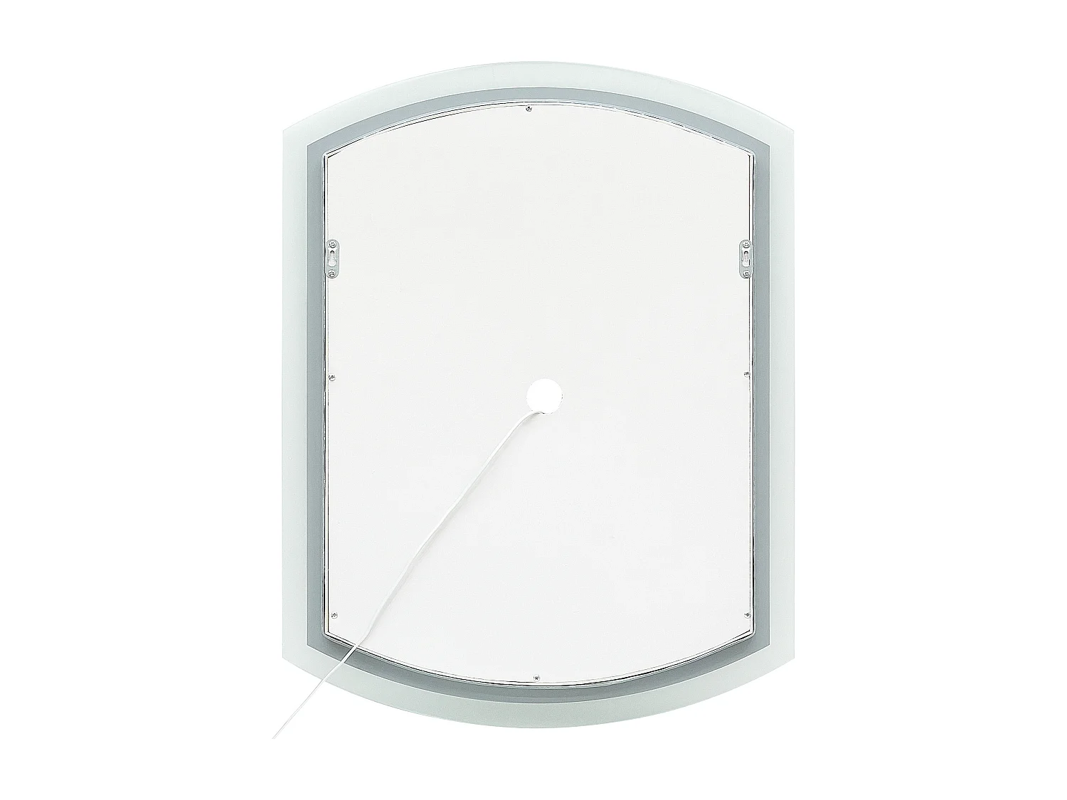 Miroir de salle de bain LED BEZIERS 60 cm 78 cm Argenté