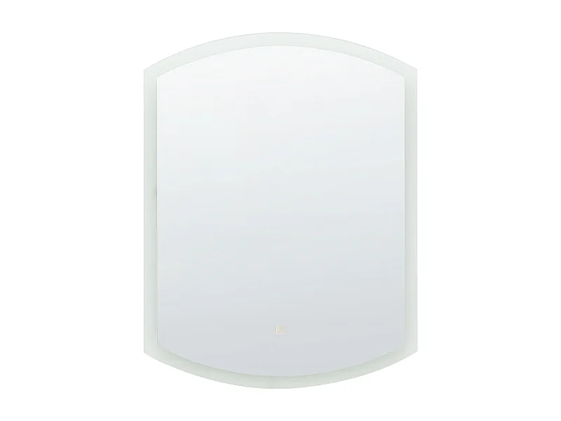 Miroir de salle de bain LED BEZIERS 60 cm 78 cm Argenté