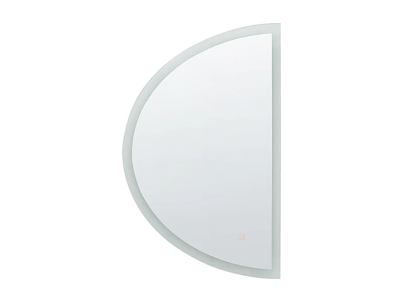 Miroir de salle de bain LED BEZONS 49 cm 80 cm Argenté