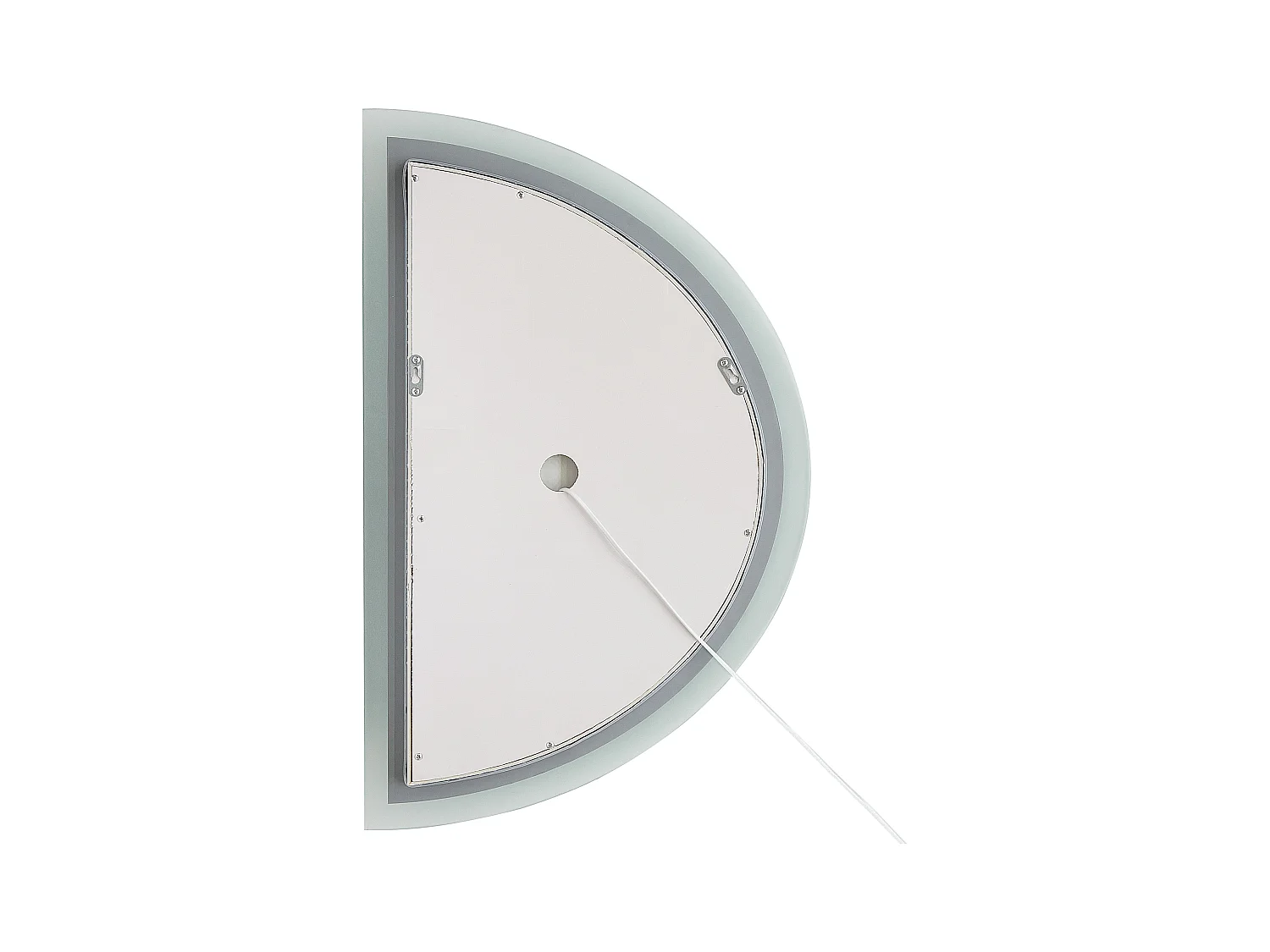 Espejo LED de baño BEZONS 49 cm 80 cm Plateado