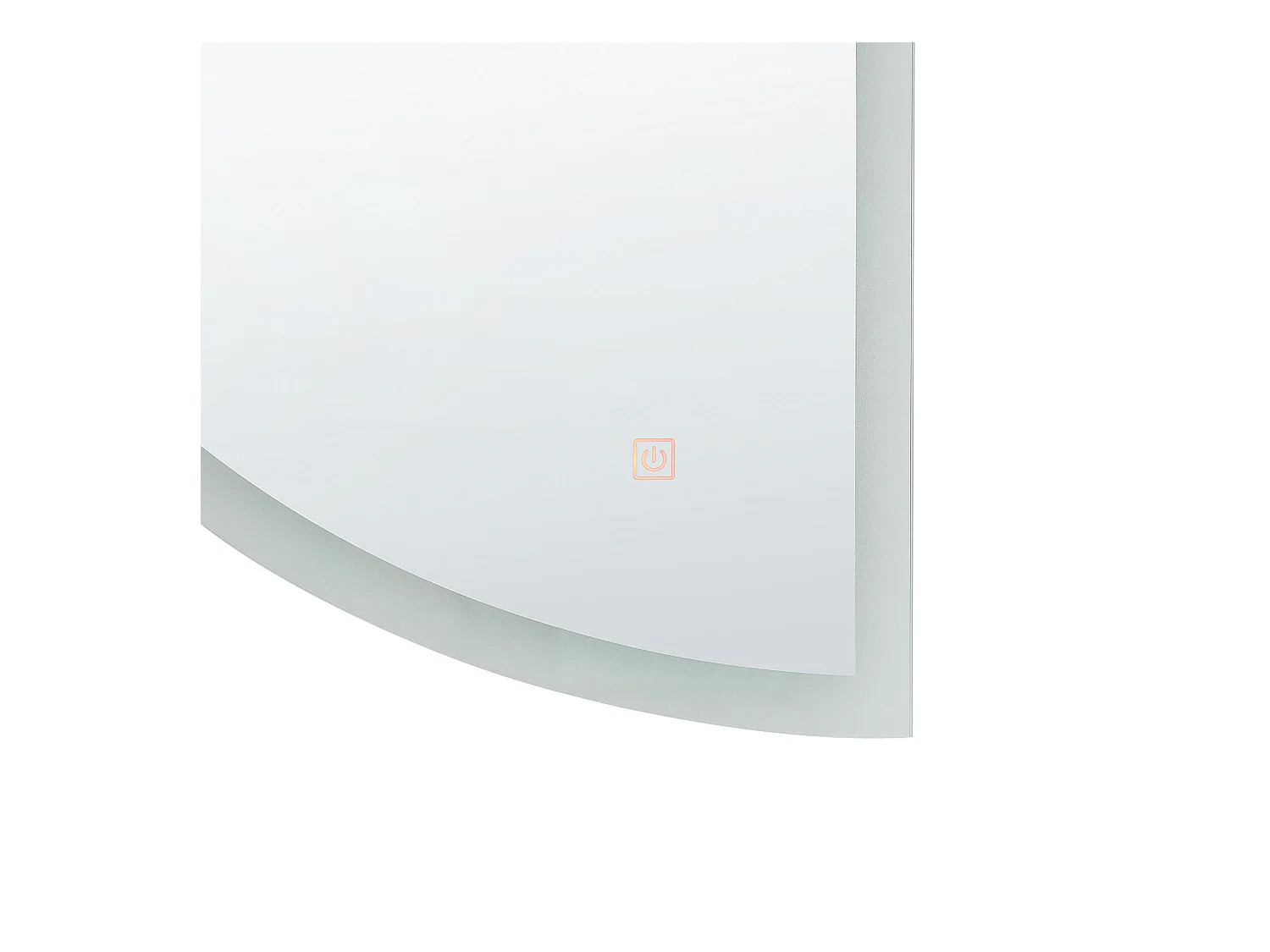 LED badkamerspiegel BEZONS 49 cm 80 cm Zilver