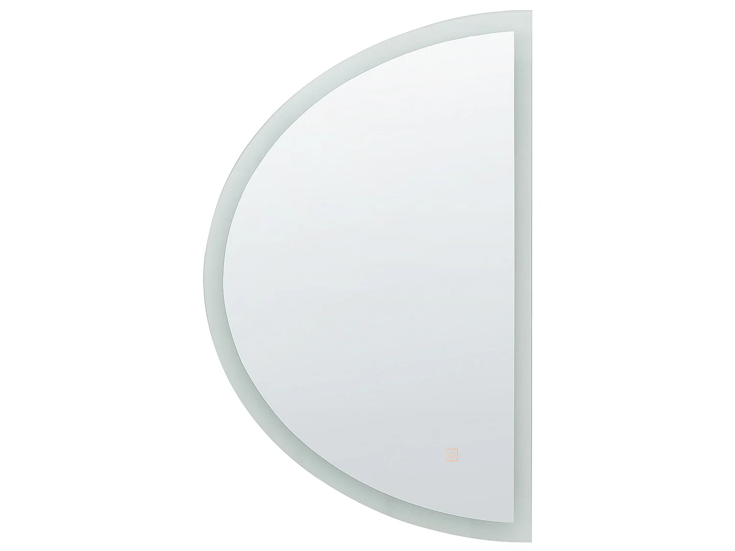 Miroir de salle de bain LED BEZONS 49 cm 80 cm Argenté