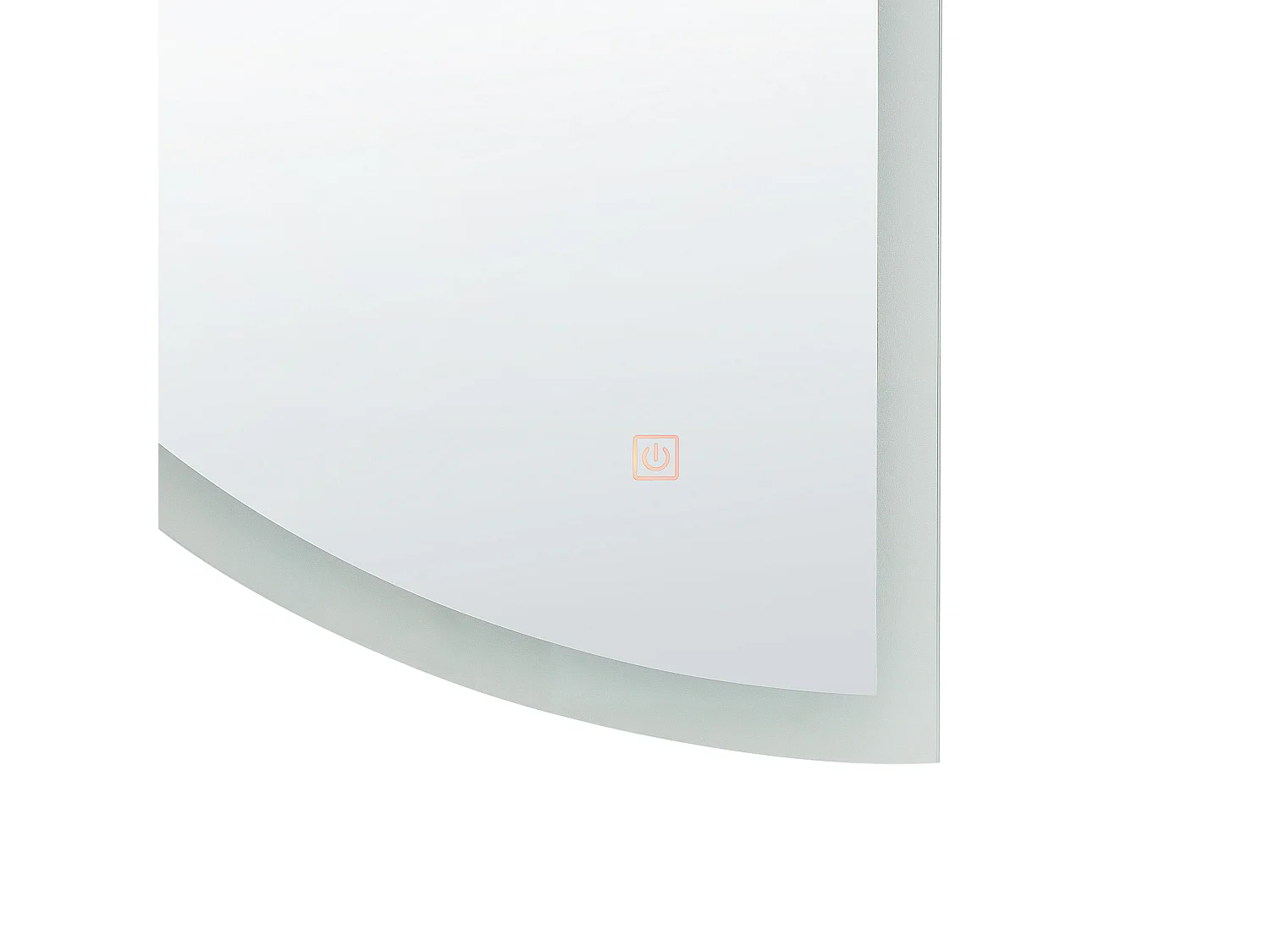 Miroir de salle de bain LED BEZONS 49 cm 80 cm Argenté