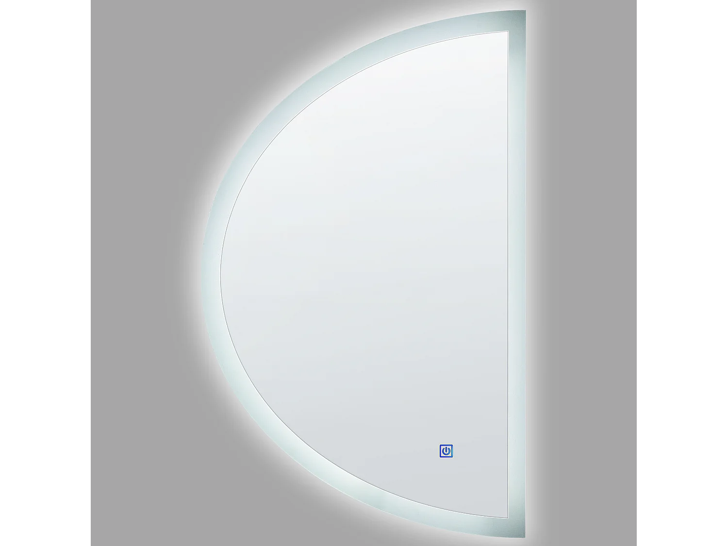 LED badkamerspiegel BEZONS 49 cm 80 cm Zilver