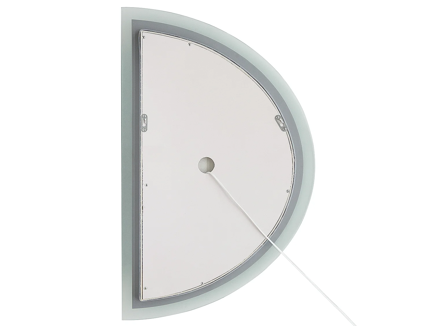 LED badkamerspiegel BEZONS 49 cm 80 cm Zilver