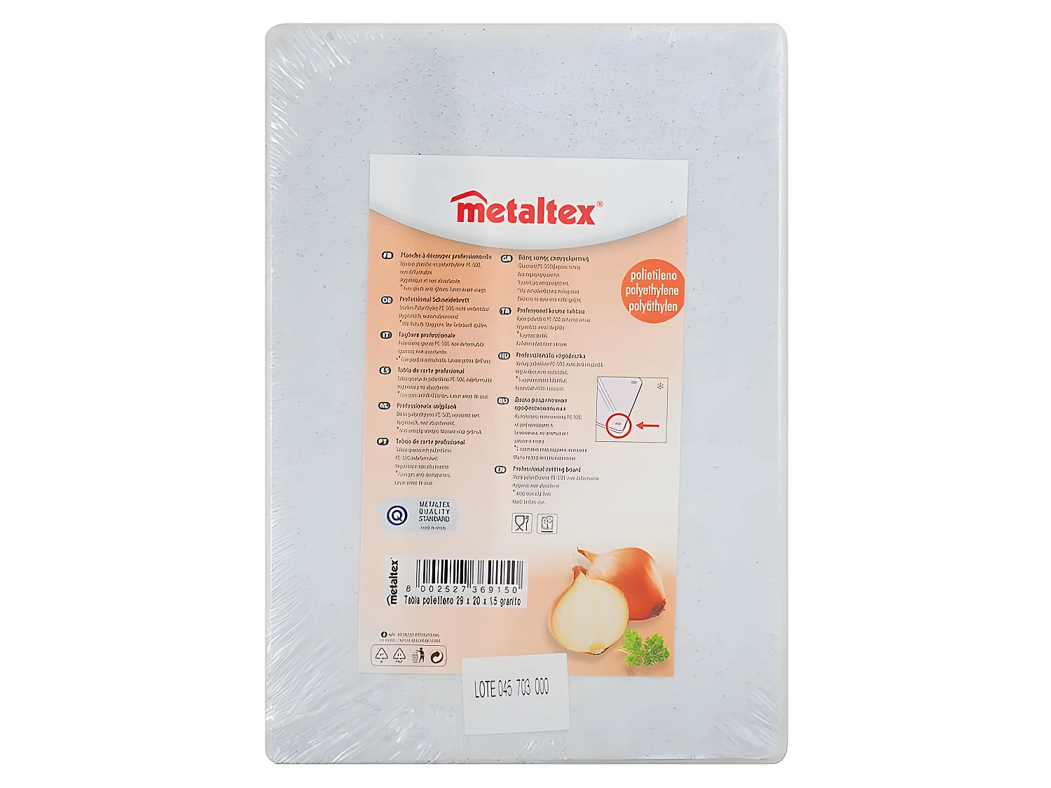 Tavolo Professionale da Cucina 29x20x1,5 Colore Granito Polietilene AZUL - Pescado