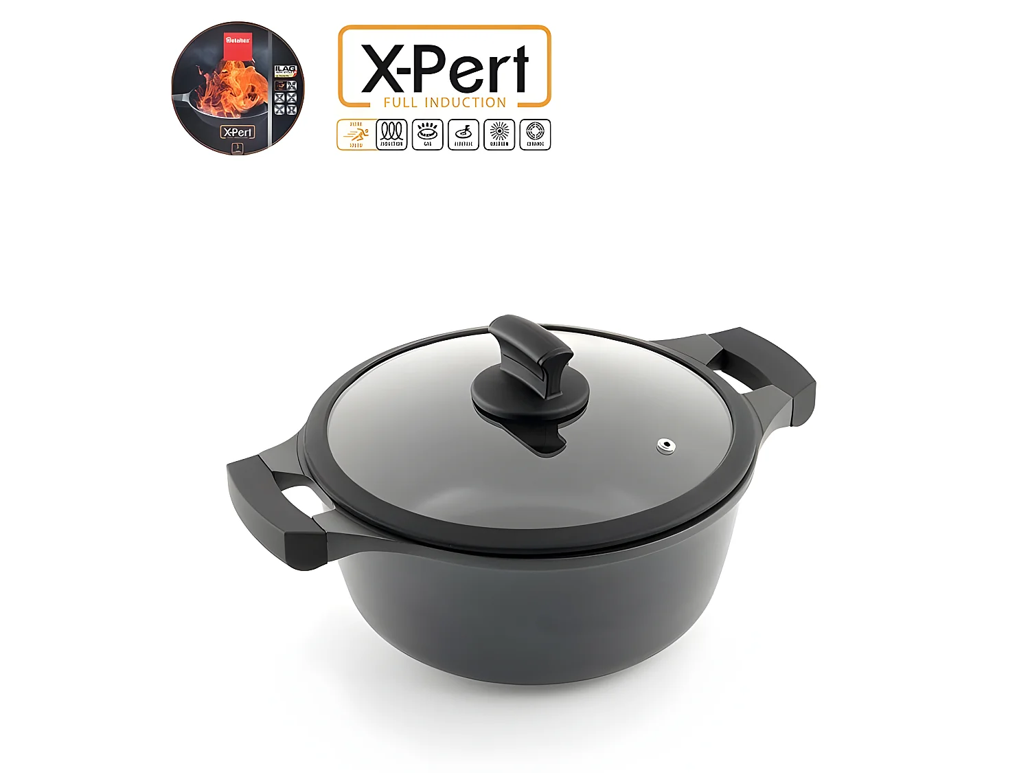 Metaltex Cacerola Alta Línea XPERT 20 cms 2,6l