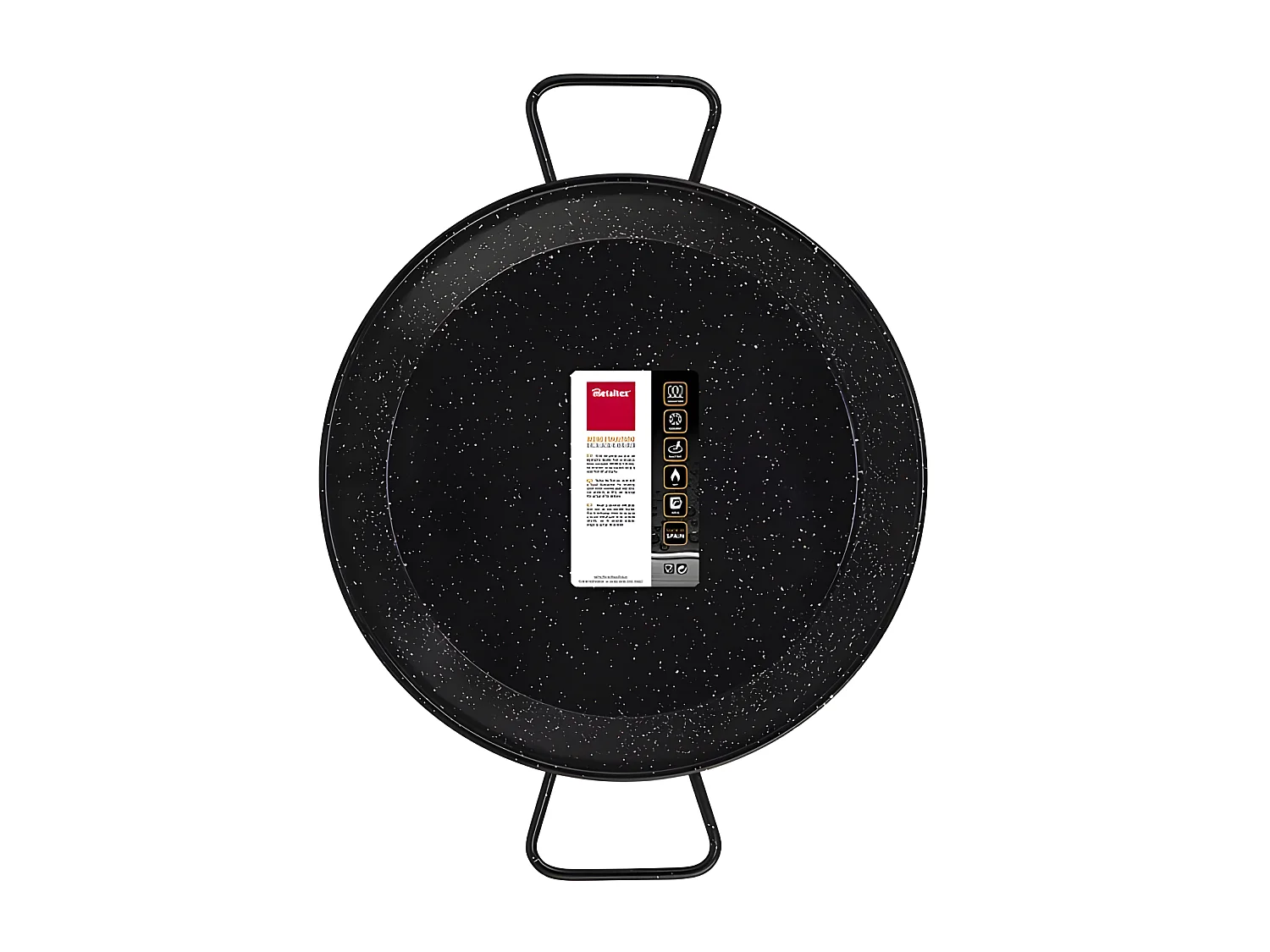 Metaltex Paellera Esmaltada INDUCCIÓN 38 cms 8 Raciones