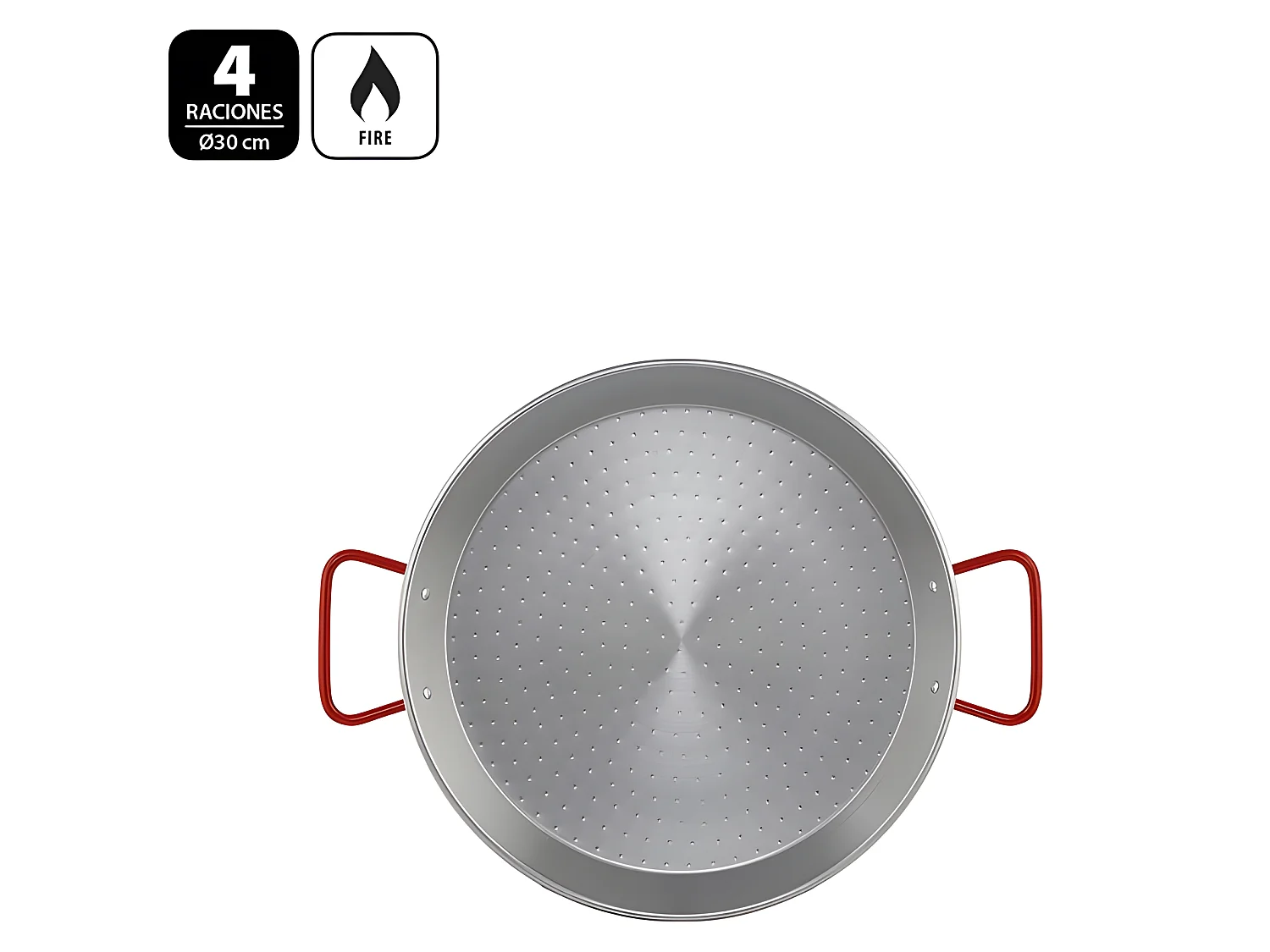 Metaltex Paellera Acero Pulido 30 cms 4 raciones