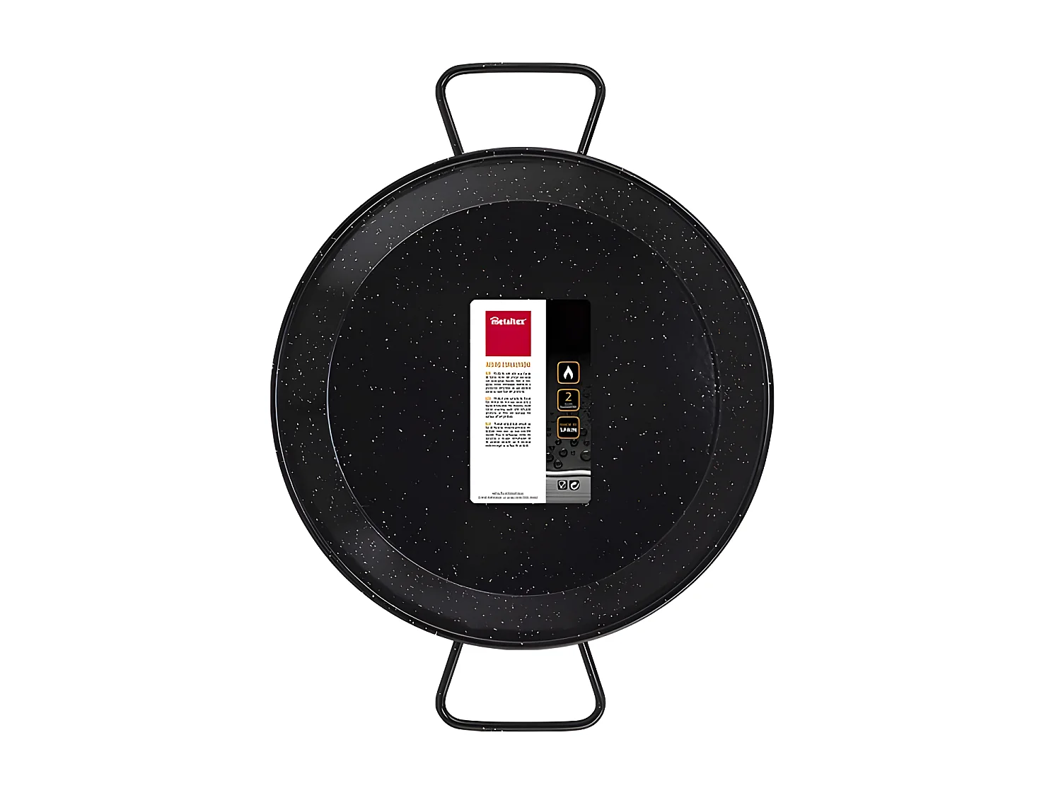 Metaltex Paellera Acero Esmaltado Vitrificado 26 cms 2 Raciones