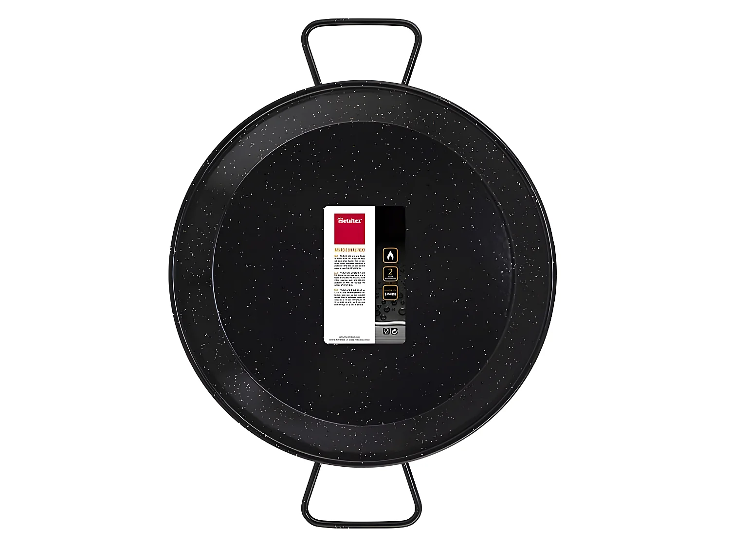 Metaltex Paellera Acero Esmaltado Vitrificado 38 cms 8 Raciones