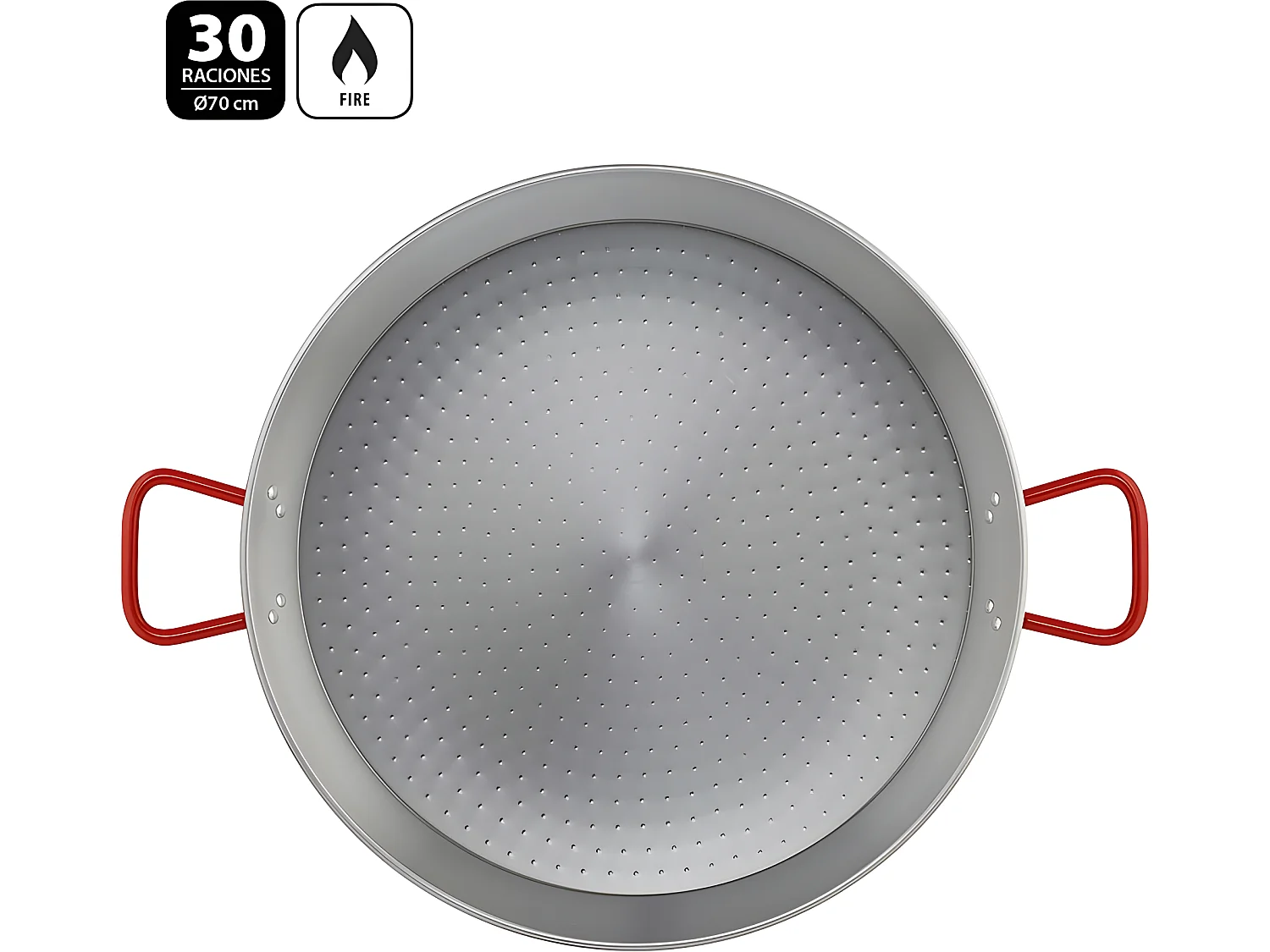 Metaltex Paellera Acero Pulido 70 cms 30 Raciones