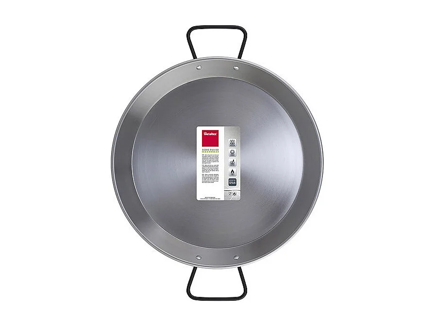 Metaltex Paellera Acero Pulido Inducción 38 cms 8 Raciones